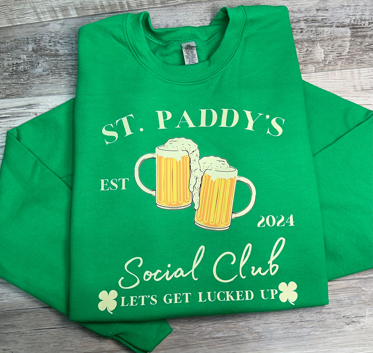 St. Pattys Social Club *Put size and color in comments*