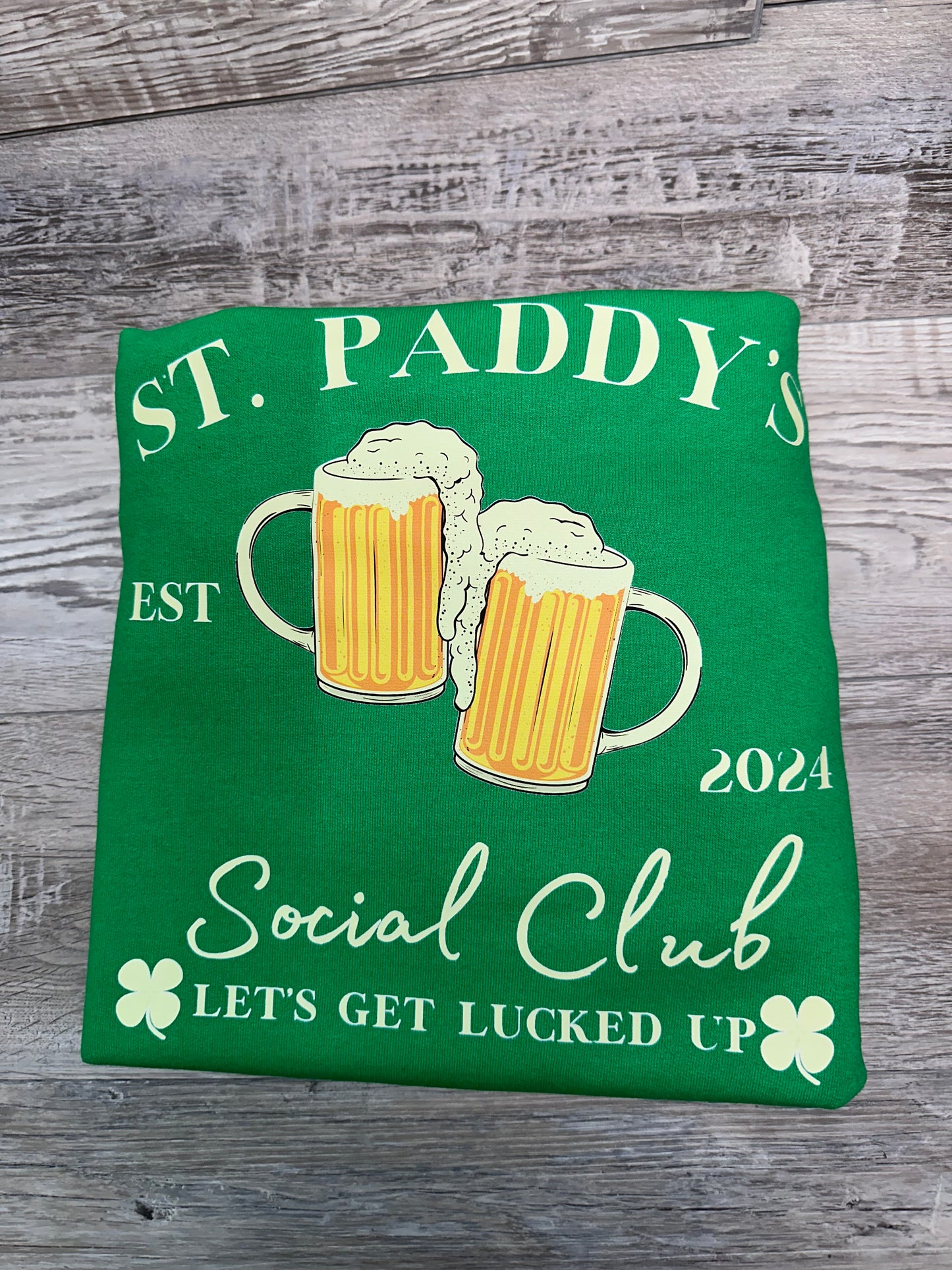 St. Pattys Social Club *Put size and color in comments*