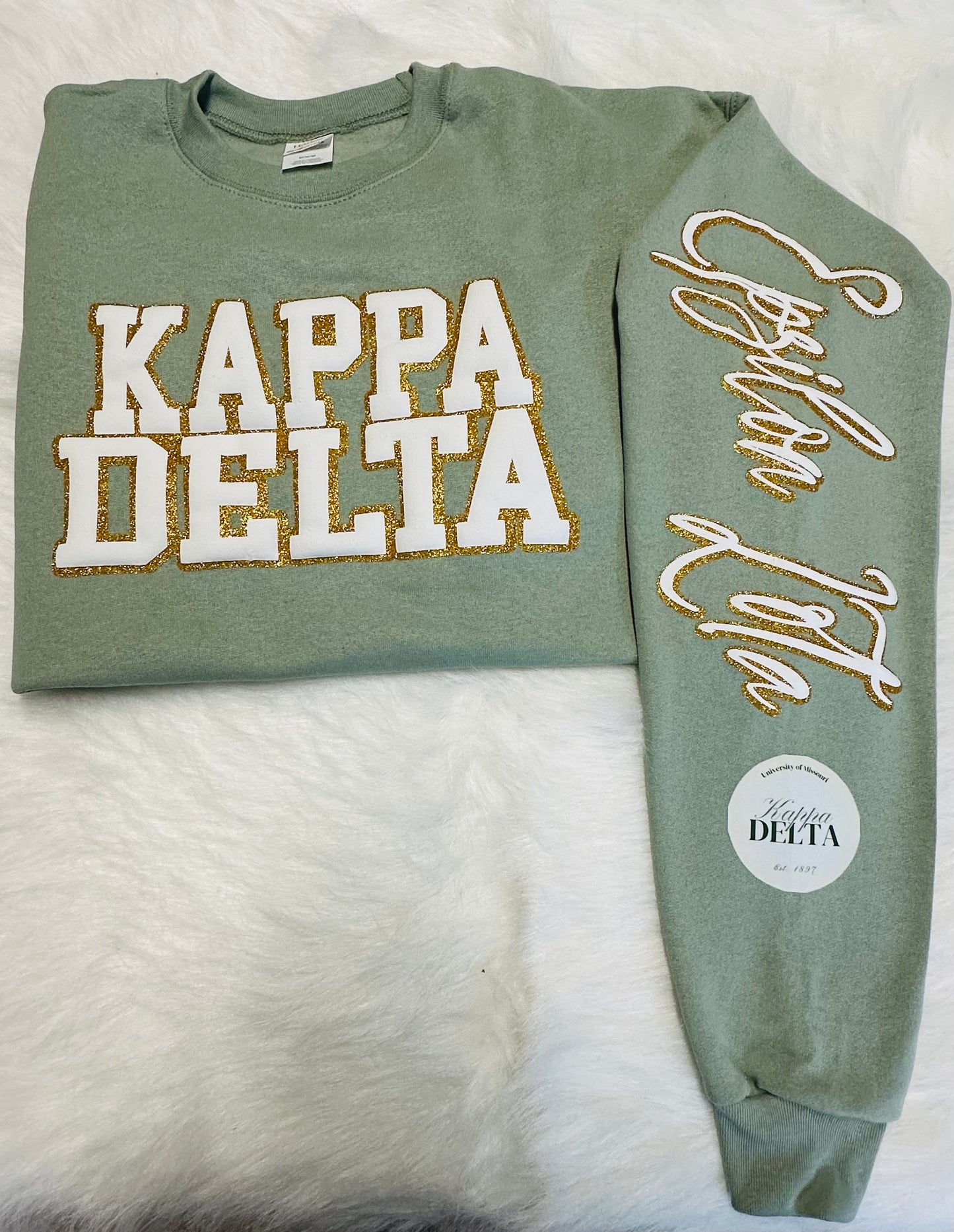 Custom sports team sweatshirts *Put size, colors and name of school in comments* Price includes ONE sleeve and front design, if wanting more message me.