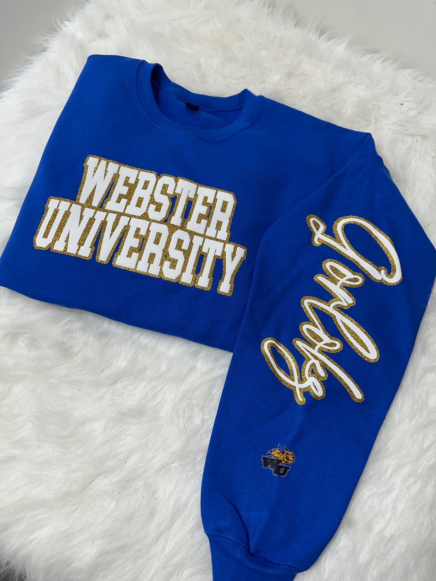 Custom sports team sweatshirts *Put size, colors and name of school in comments* Price includes ONE sleeve and front design, if wanting more message me.