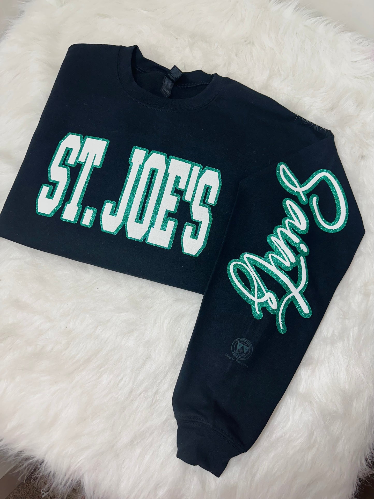 Custom sports team sweatshirts *Put size, colors and name of school in comments* Price includes ONE sleeve and front design, if wanting more message me.