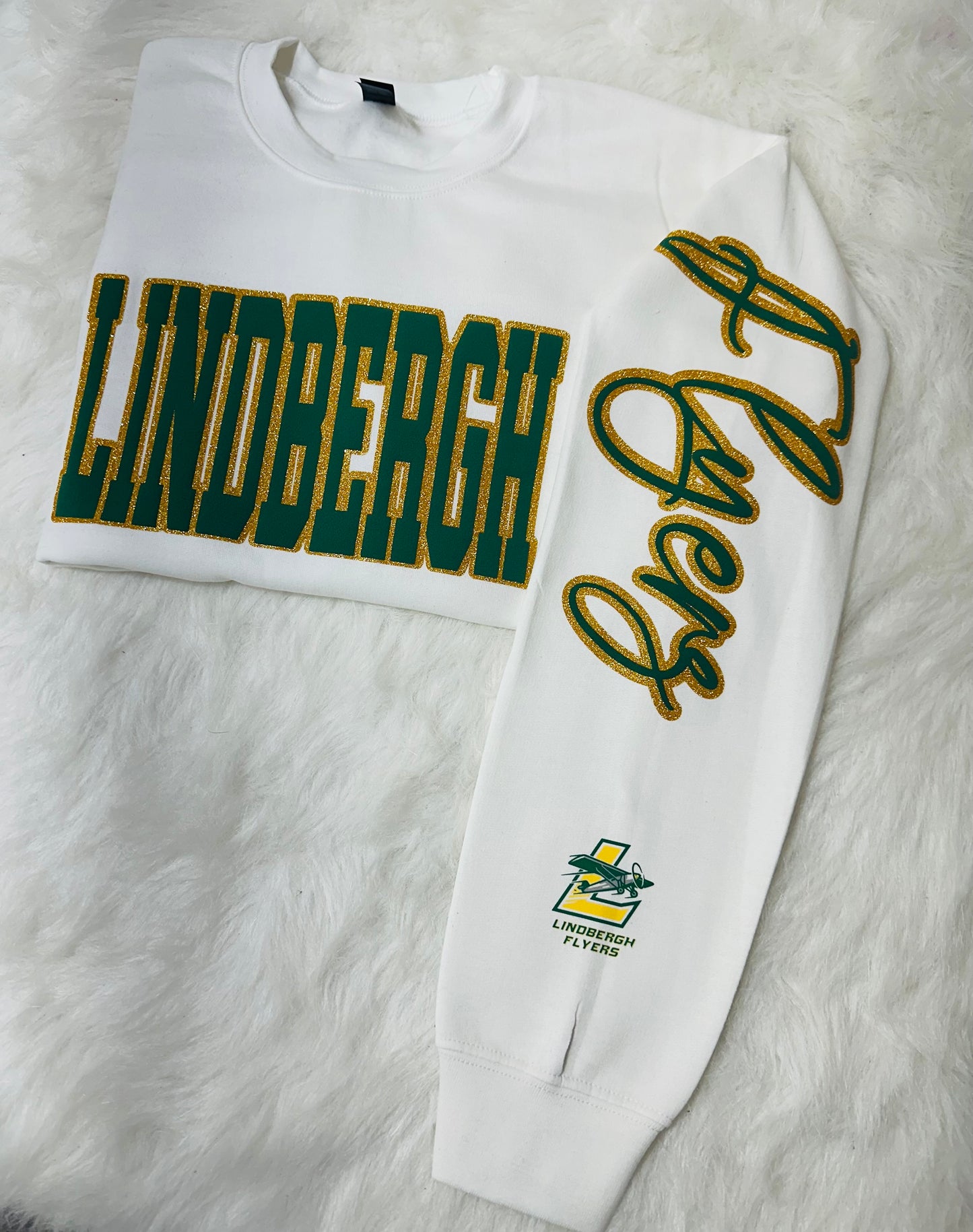 Custom sports team sweatshirts *Put size, colors and name of school in comments* Price includes ONE sleeve and front design, if wanting more message me.