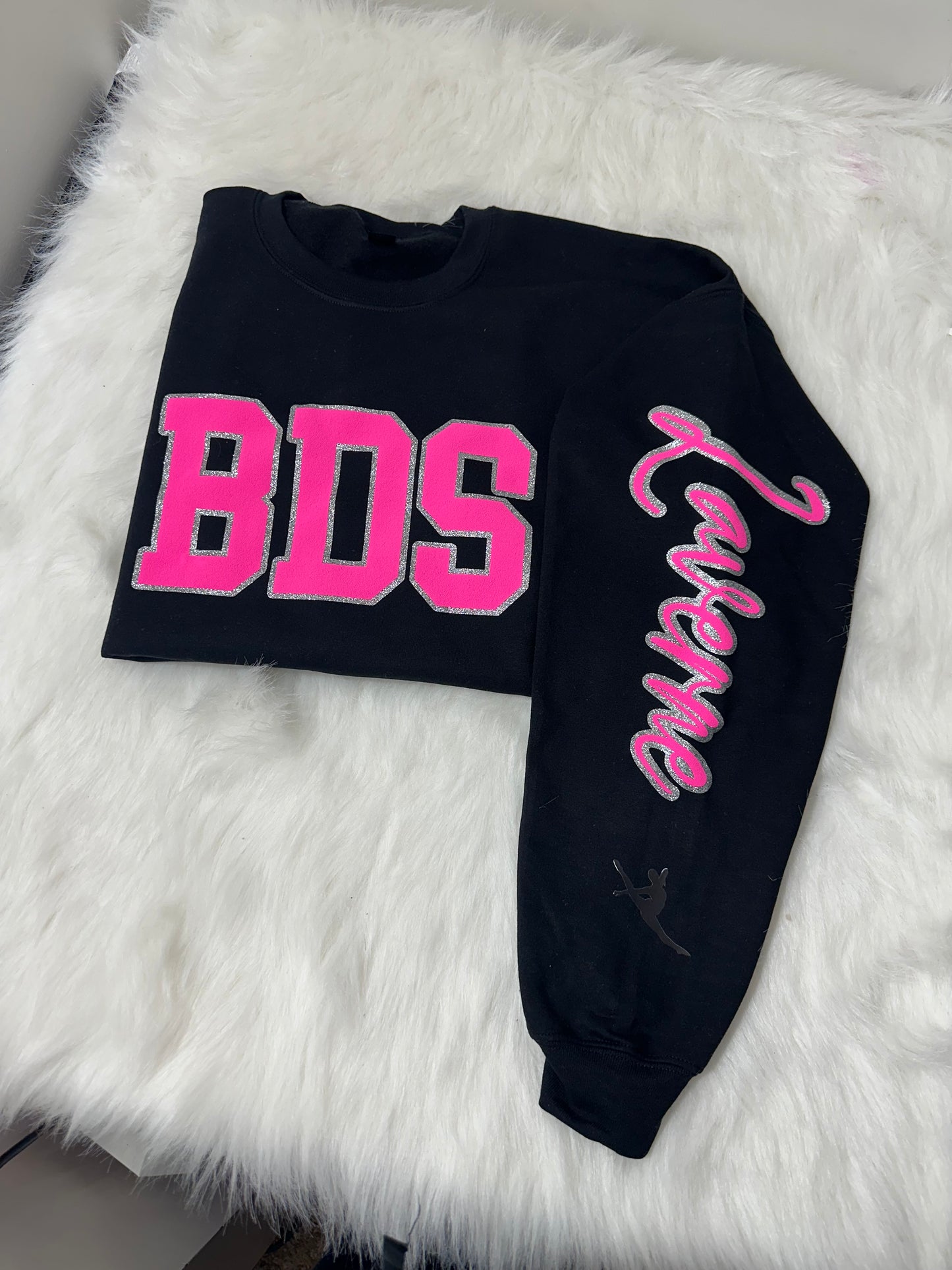 Custom sports team sweatshirts *Put size, colors and name of school in comments* Price includes ONE sleeve and front design, if wanting more message me.