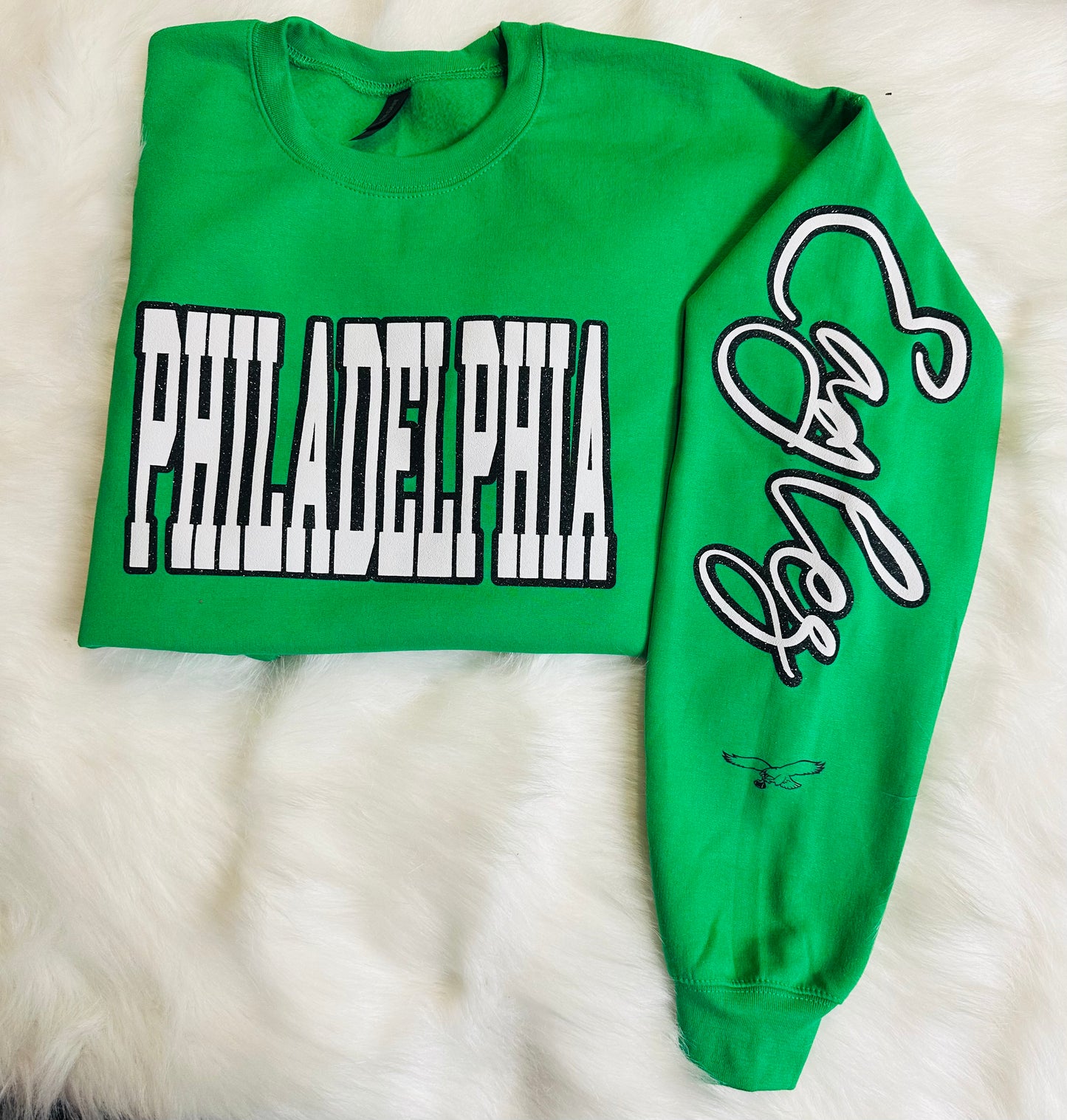 Custom sports team sweatshirts *Put size, colors and name of school in comments* Price includes ONE sleeve and front design, if wanting more message me.