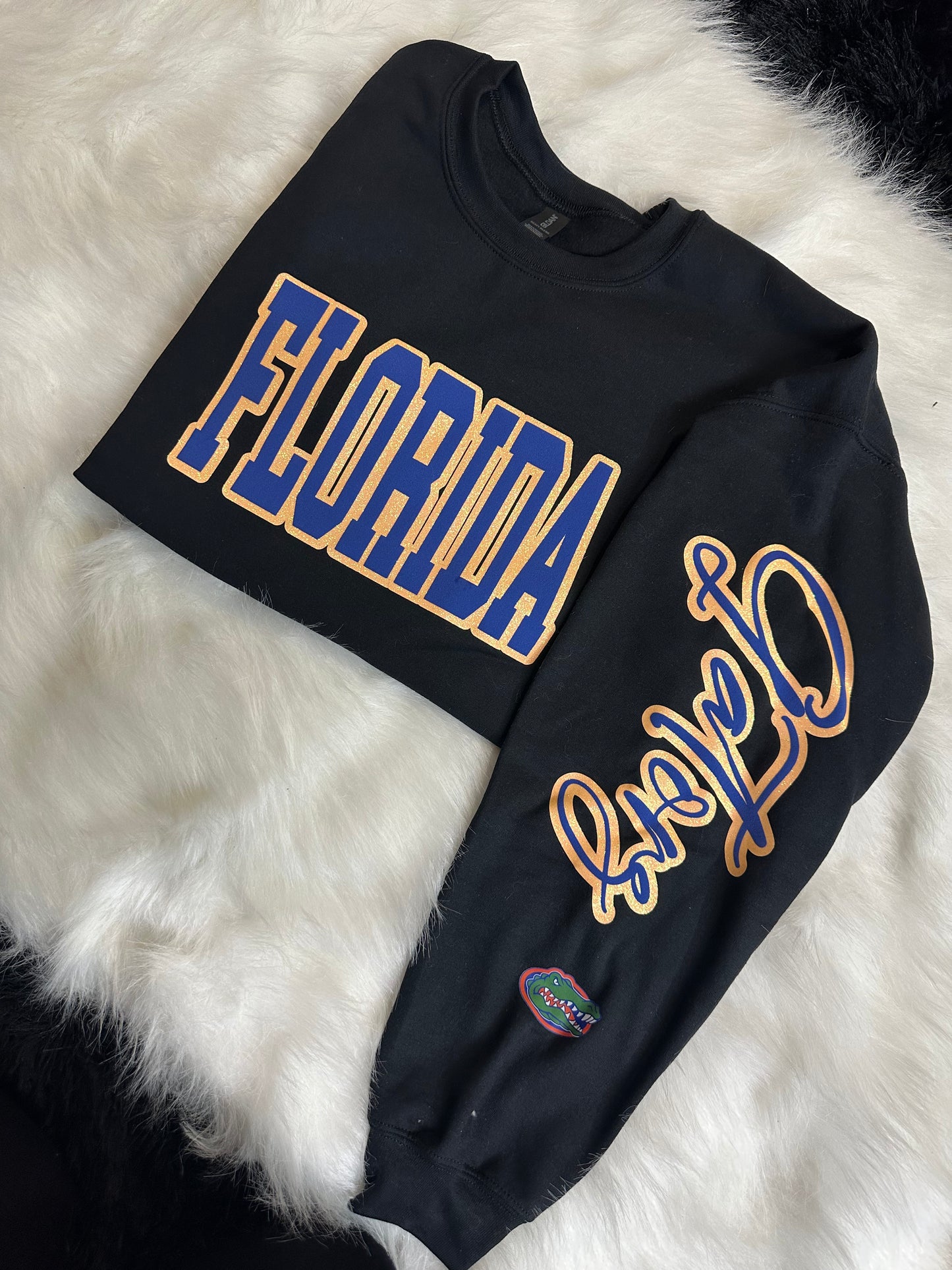 Custom sports team sweatshirts *Put size, colors and name of school in comments* Price includes ONE sleeve and front design, if wanting more message me.