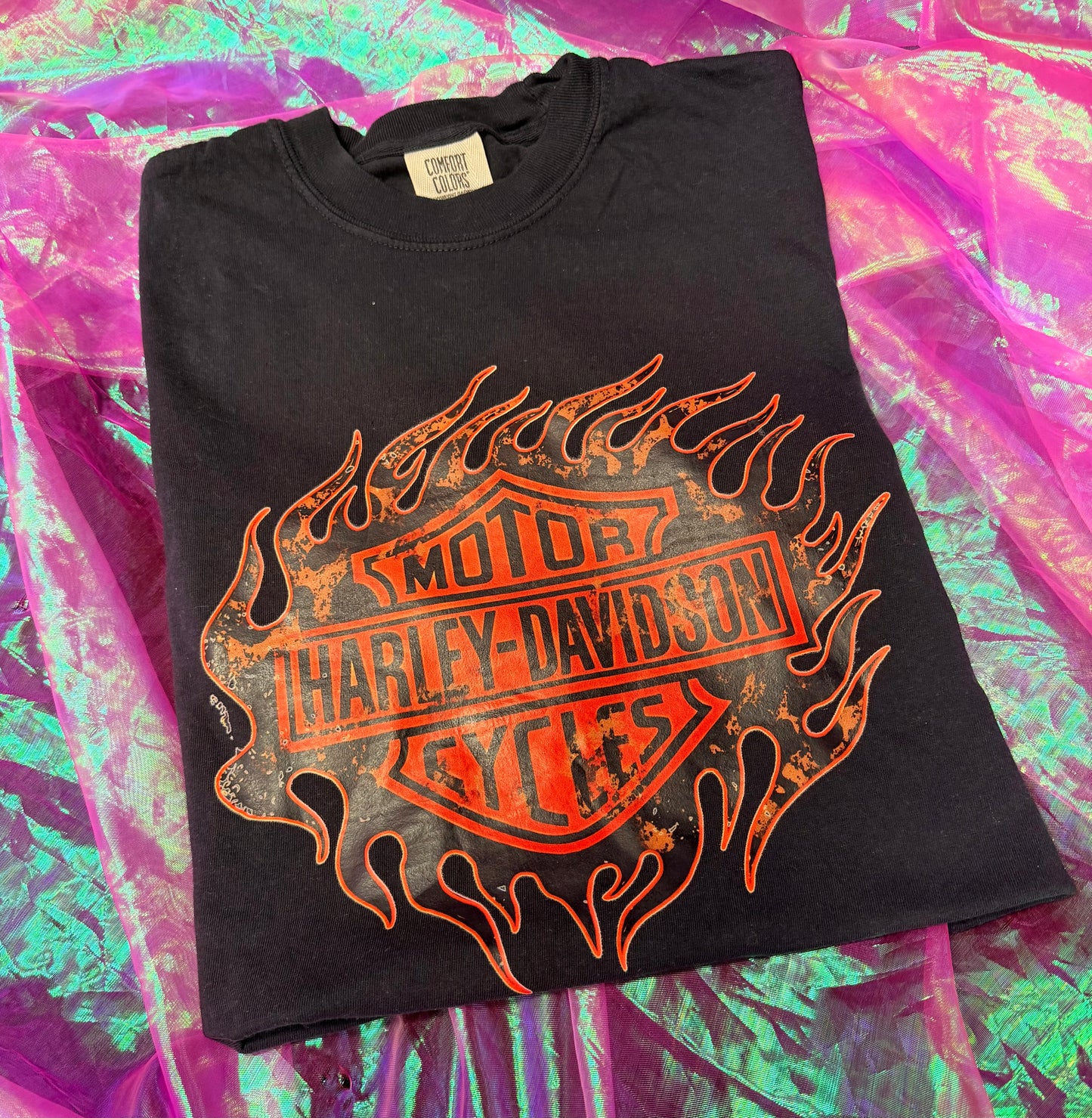 SIZE SMALL HD SHORT SLEEVE FLAME
