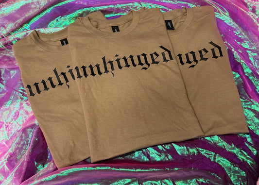 UNHINGED TSHIRTS SIZE SMALL