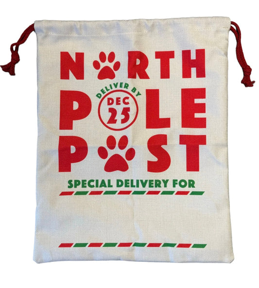 Pet Santa Sacks. Size- 15x19