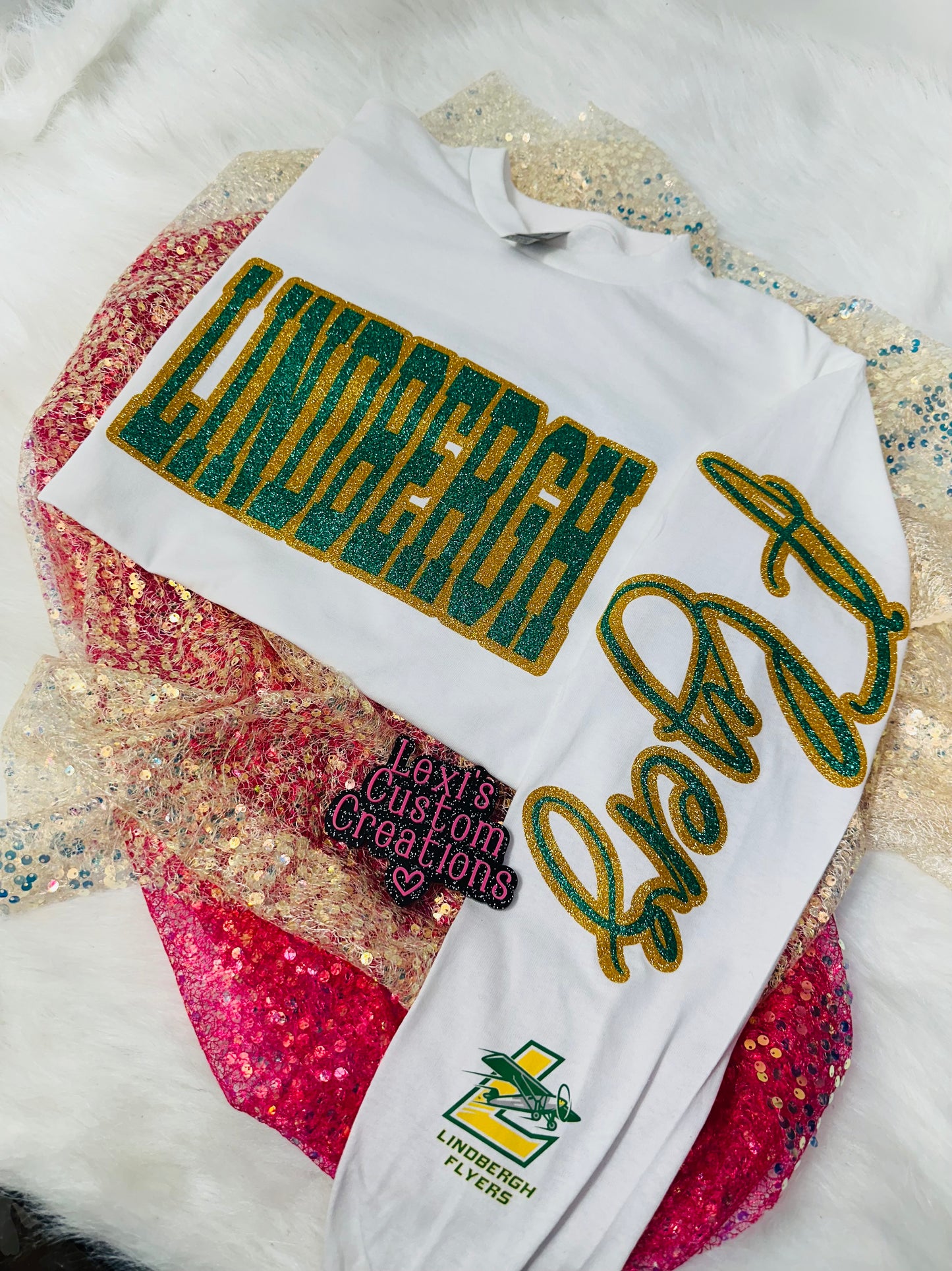 Custom sports team sweatshirts *Put size, colors and name of school in comments* Price includes ONE sleeve and front design, if wanting more message me.
