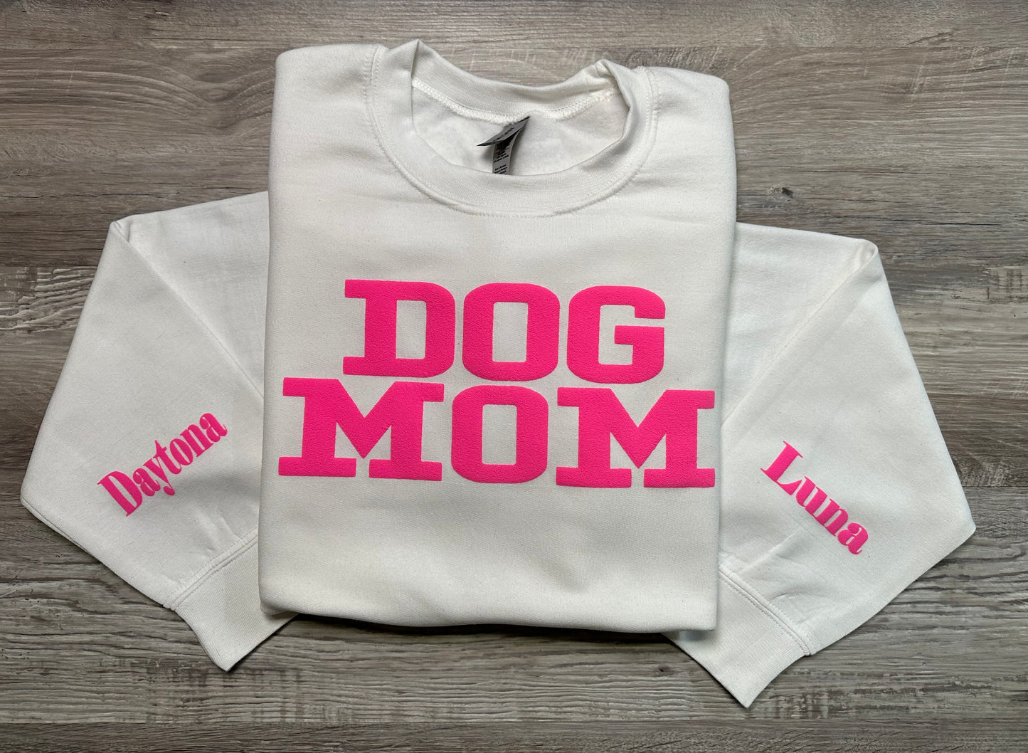 Dog Mom Design *Add names, colors and size to comment section*