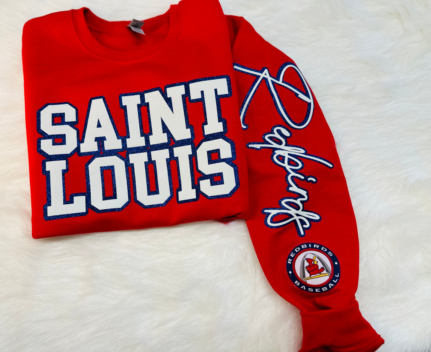 Custom sports team sweatshirts *Put size, colors and name of school in comments* Price includes ONE sleeve and front design, if wanting more message me.