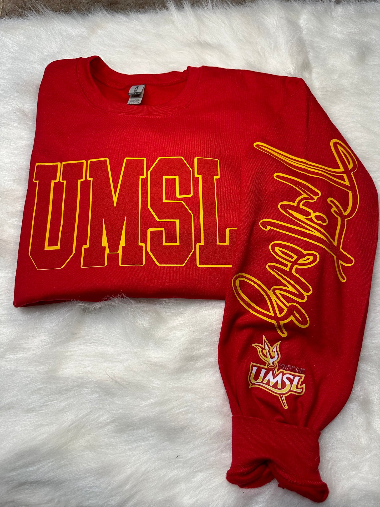Custom sports team sweatshirts *Put size, colors and name of school in comments* Price includes ONE sleeve and front design, if wanting more message me.
