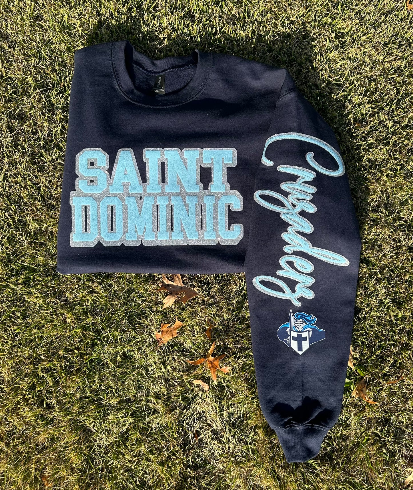 Custom sports team sweatshirts *Put size, colors and name of school in comments* Price includes ONE sleeve and front design, if wanting more message me.