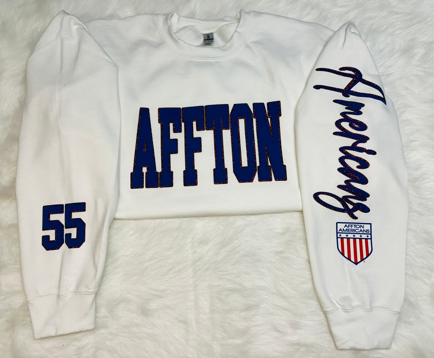 Custom sports team sweatshirts *Put size, colors and name of school in comments* Price includes ONE sleeve and front design, if wanting more message me.