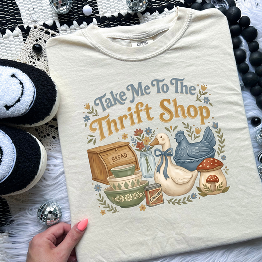 Take me to the thrift shop *put size and color in comments*
