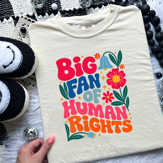 Big fan of human rights *put size and color in comments*