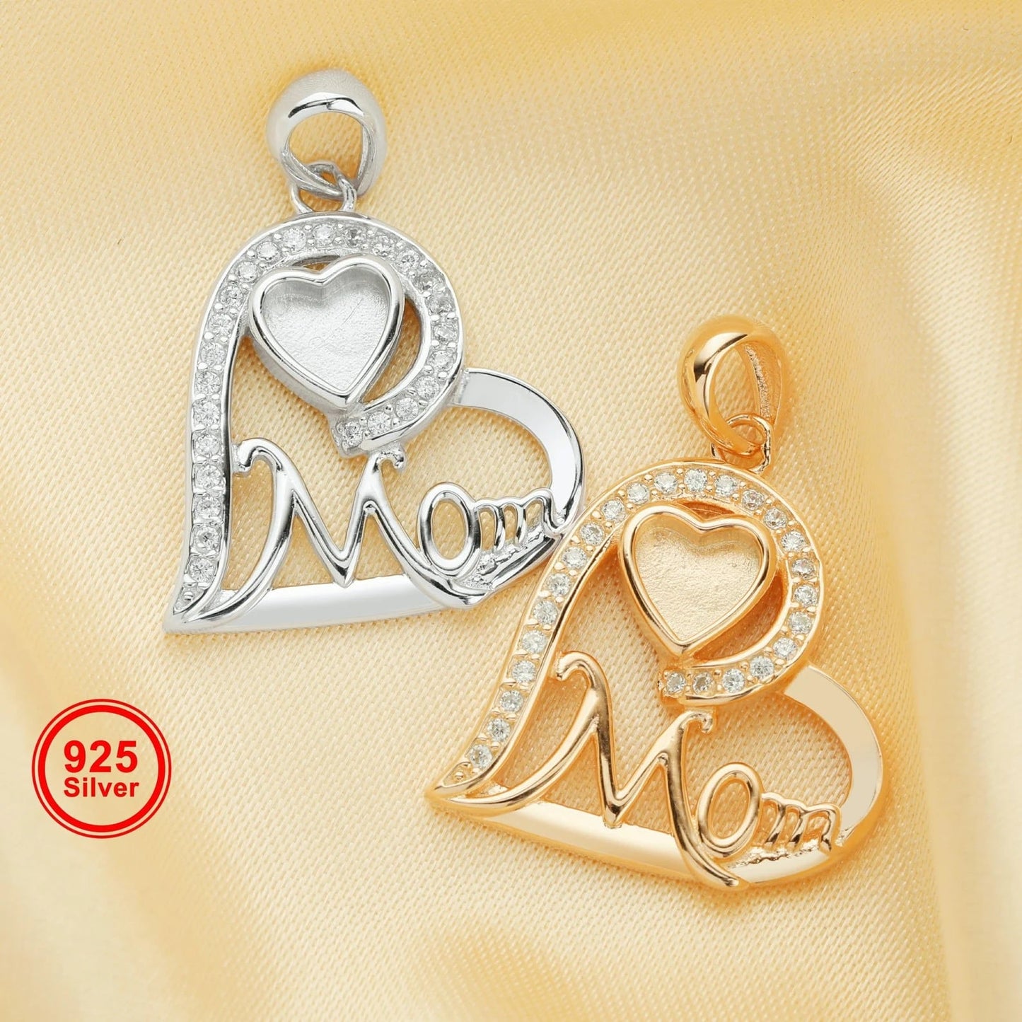 MOM HEART NECKLACE