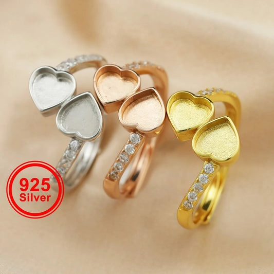DOUBLE HEART RING